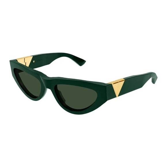 NEW  BOTTEGA VENETA SUNGLASSES GREEN WOMEN EYEWEAR BOTTEGA VENETA BV1176S 007